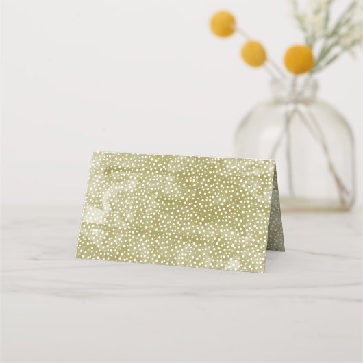 水彩松の枝クリスマスウィンターウェディング プレイスカード (裏面)