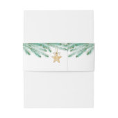 水彩松の枝クリスマスウィンターウェディング 招待状ベリーバンド (裏面例)