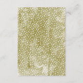 水彩松の枝クリスマスウィンターウェディングQR エンクロージャーカード (裏面)