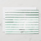 水彩松の枝ホリデーグリーティングフォト シーズンカード (裏面)