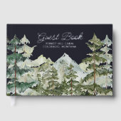 水彩松の森の山素朴 ゲストブック (正面)