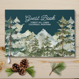 水彩松の森の山素朴 ゲストブック