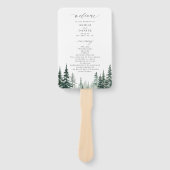 水彩松の森の結婚式 ハンドファン (正面)