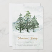 水彩松の森クリスマスパーティー 招待状 (正面)