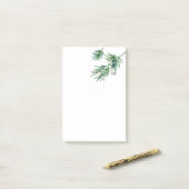 水彩松の葉 ポストイット (デスク上)