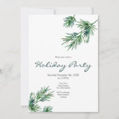 水彩松の葉 招待状 (正面)