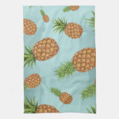 水彩松りんご柄2 キッチンタオル (縦)