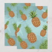 水彩松りんご柄2 サンキューカード (正面/裏面)