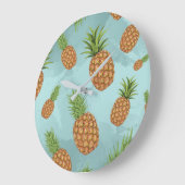 水彩松りんご柄2 ラージ壁時計 (傾斜)