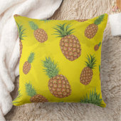 水彩松りんご柄3 クッション (ブランケット)