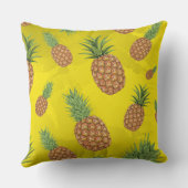 水彩松りんご柄3 クッション (裏面)