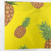 水彩松りんご柄3 三つ折りクリスマスカード (内部最初)