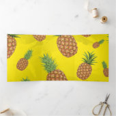 水彩松りんご柄3 三つ折りクリスマスカード (内部)