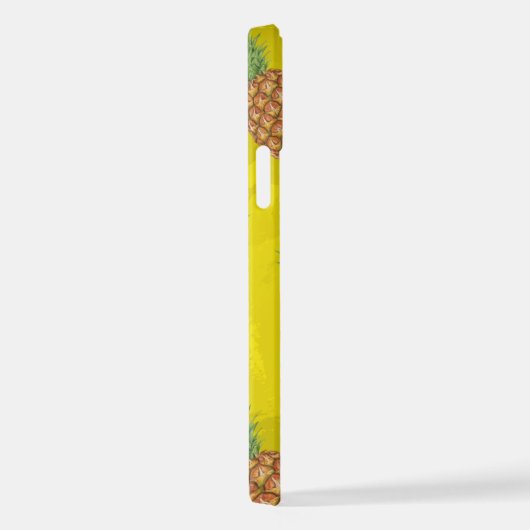 水彩松りんご柄3 iPhoneケース (右側面)