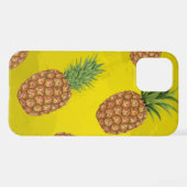 水彩松りんご柄3 iPhoneケース (裏面横)