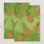 水彩松りんご柄4 サンキューカード (正面/裏面)