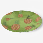 水彩松りんご柄4 ペーパープレート (アングル)