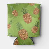 水彩松りんご柄4 缶クーラー (正面)