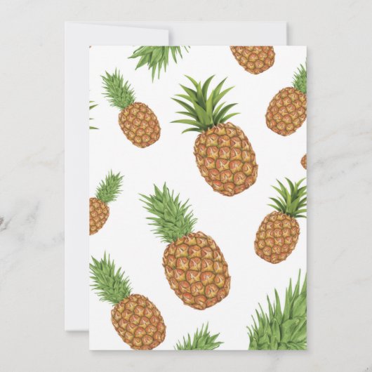 水彩松りんご模様1 カード (裏面)