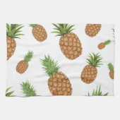 水彩松りんご模様1 キッチンタオル (横)