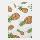 水彩松りんご模様1 キッチンタオル (縦)