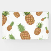 水彩松りんご模様1 横断幕 (横)