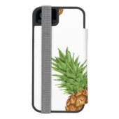 水彩松りんご模様1 INCIPIO iPhoneウォレットケース (フォリオ裏面)