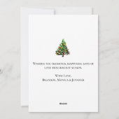 水彩松メリークリスマス シーズンカード (裏面)