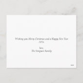 水彩松メリークリスマス シーズンポストカード (裏面)