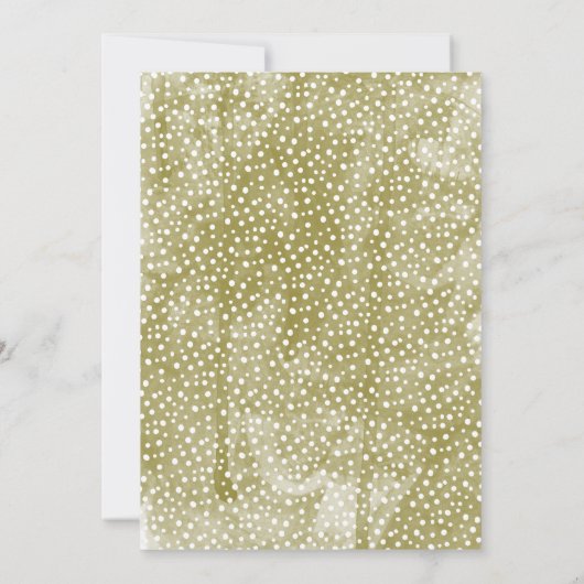 水彩松モダン木トリミングパーティー 招待状 (裏面)