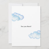 水彩松木周辺ブロックパーティー 招待状 (裏面)