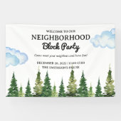 水彩松木周辺ブロックパーティー 横断幕 (横)