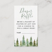水彩松林おむつラッフルエンクロージャー エンクロージャーカード (正面)