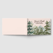 水彩松林山岳郷土風景 ゲストブック (全面)