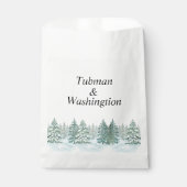 水彩松林結婚林 フェイバーバッグ (正面)