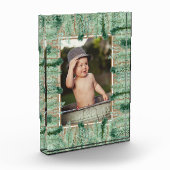 水彩松枝縁ど フォトブロック (左)