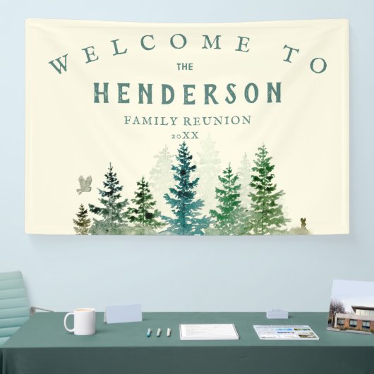 水彩松素朴木家懇親会 横断幕 (トレードショー)