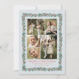 水彩松縁ど写真数々のクリスマスカード シーズンカード