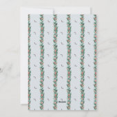 水彩松縁ど写真数々のクリスマスカード シーズンカード (裏面)