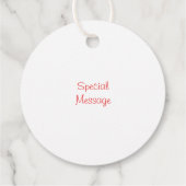 水彩松葉とベリーのギフトラベル フェイバータグ (裏面)