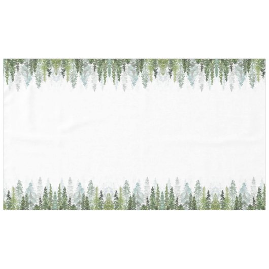 水彩松 テーブルクロス (正面(横))