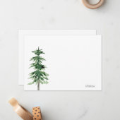 水彩松 ノートカード (正面/裏面インサイチュ)