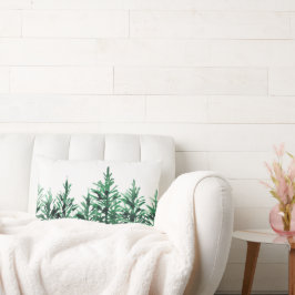 水彩松 ランバークッション