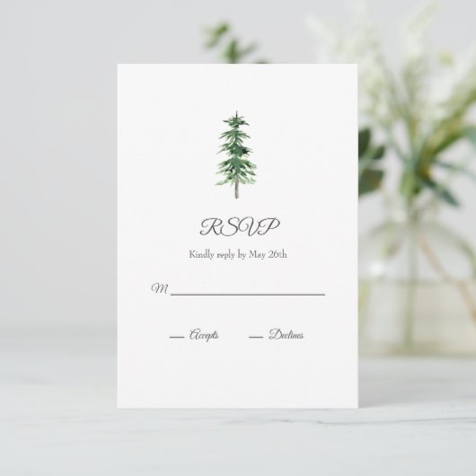 水彩松 出欠カード (スタンド正面)