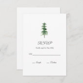 水彩松 出欠カード (正面/裏面)