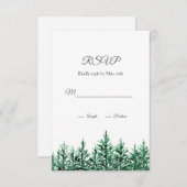 水彩松 出欠カード (正面/裏面)