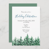 水彩松 招待状 (正面/裏面)