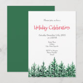 水彩松 招待状 (正面/裏面)