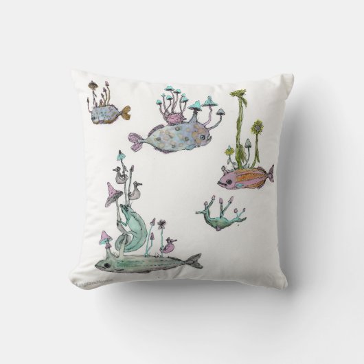 水彩枕 クッション (正面)