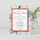 水彩林お洒落クリスマスパーティー招待状 招待状 (スタンド正面)